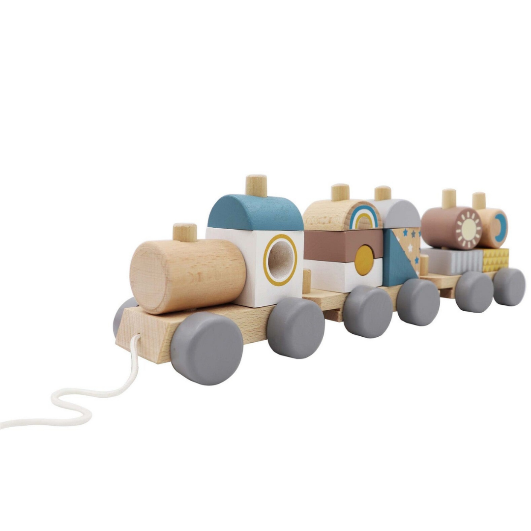 Wooden Stacking Block Train