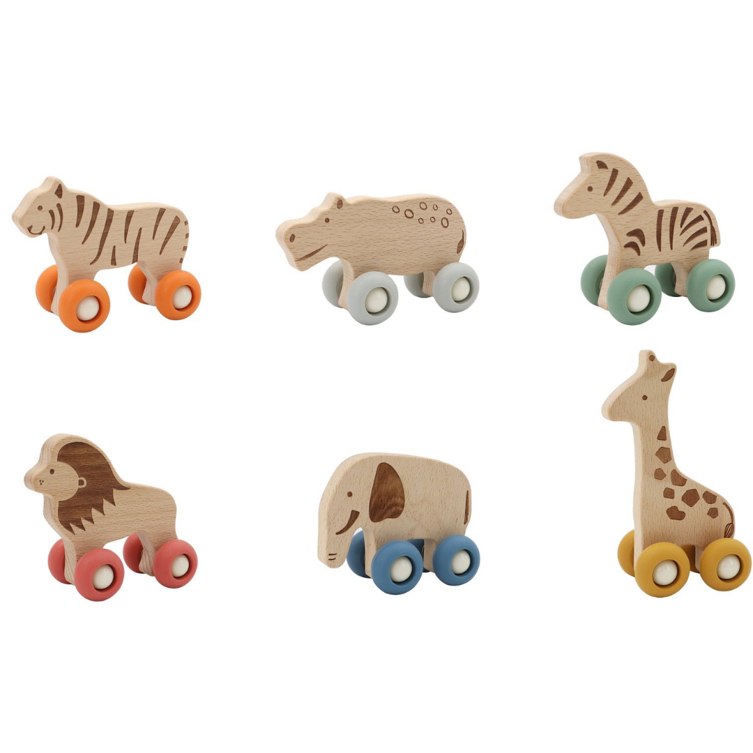 Wildlife Wooden Animals Pack of 6