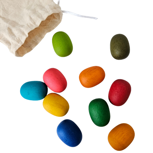 Rainbow Pebbles Set of 10