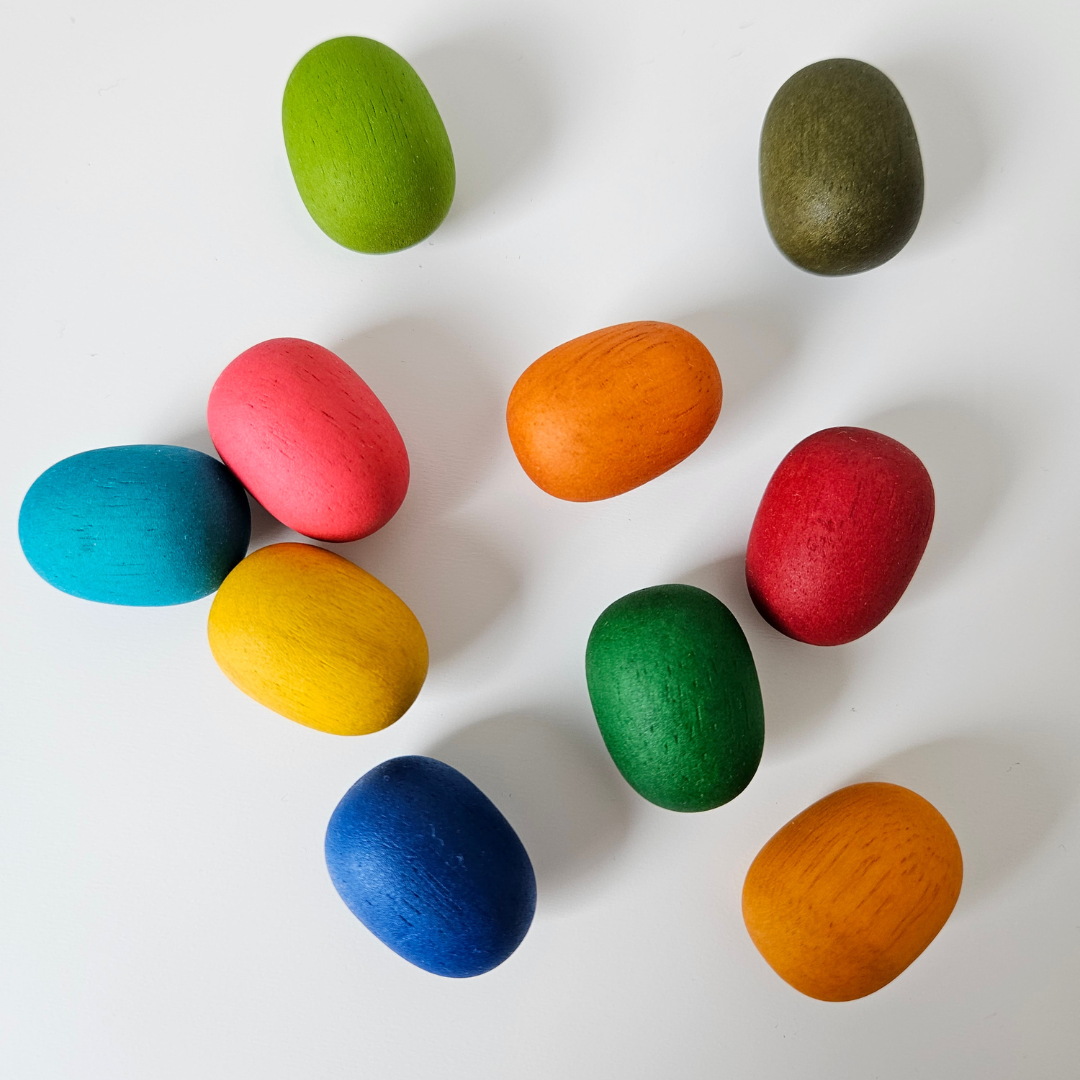 Rainbow Pebbles Set of 10