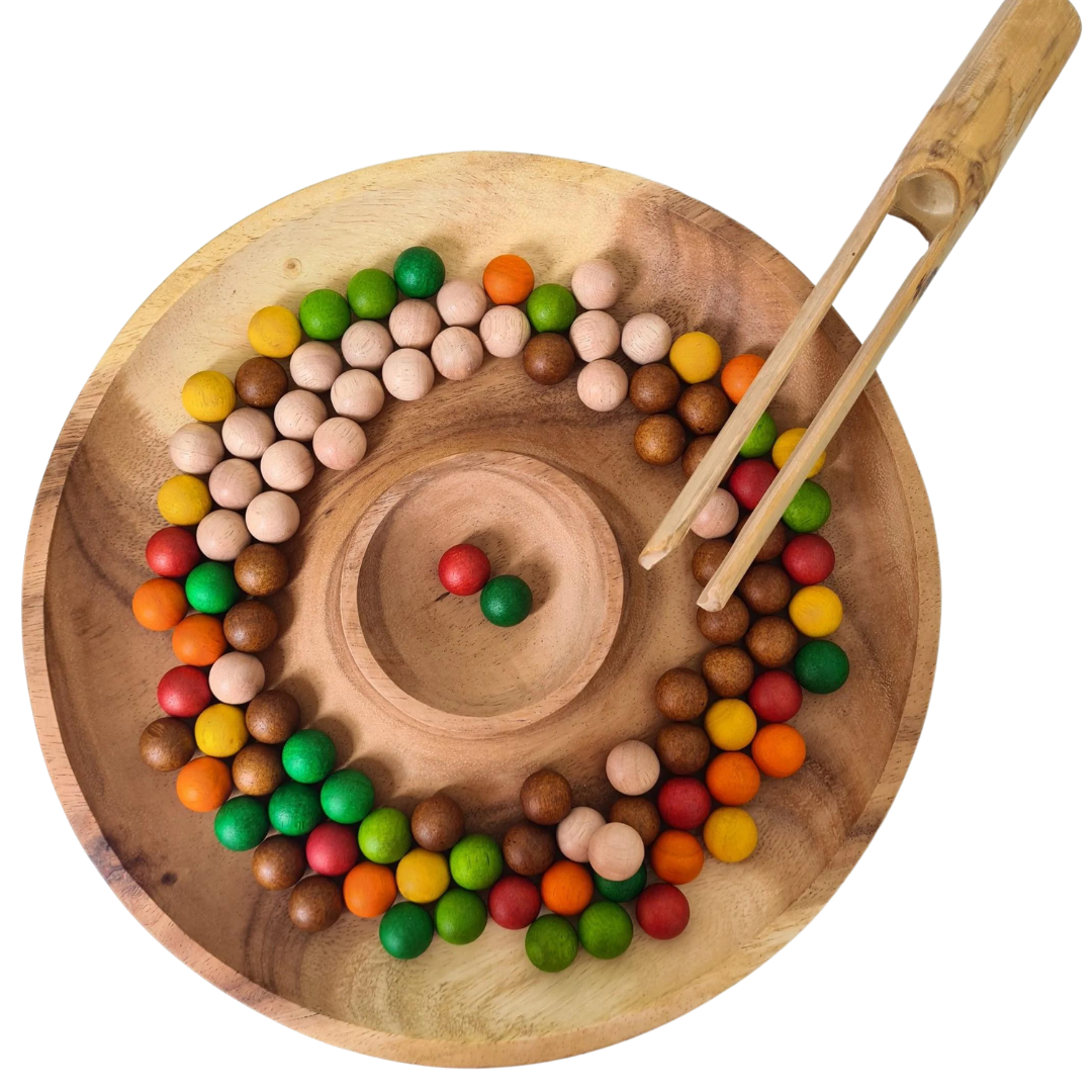 Round Natural Activity Tray