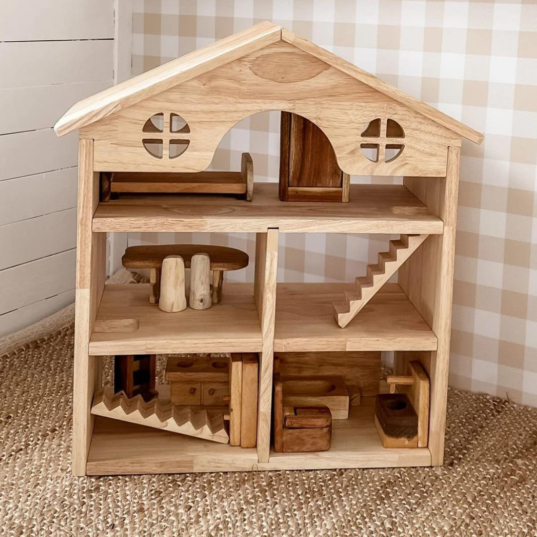 Classic Wooden Dollhouse