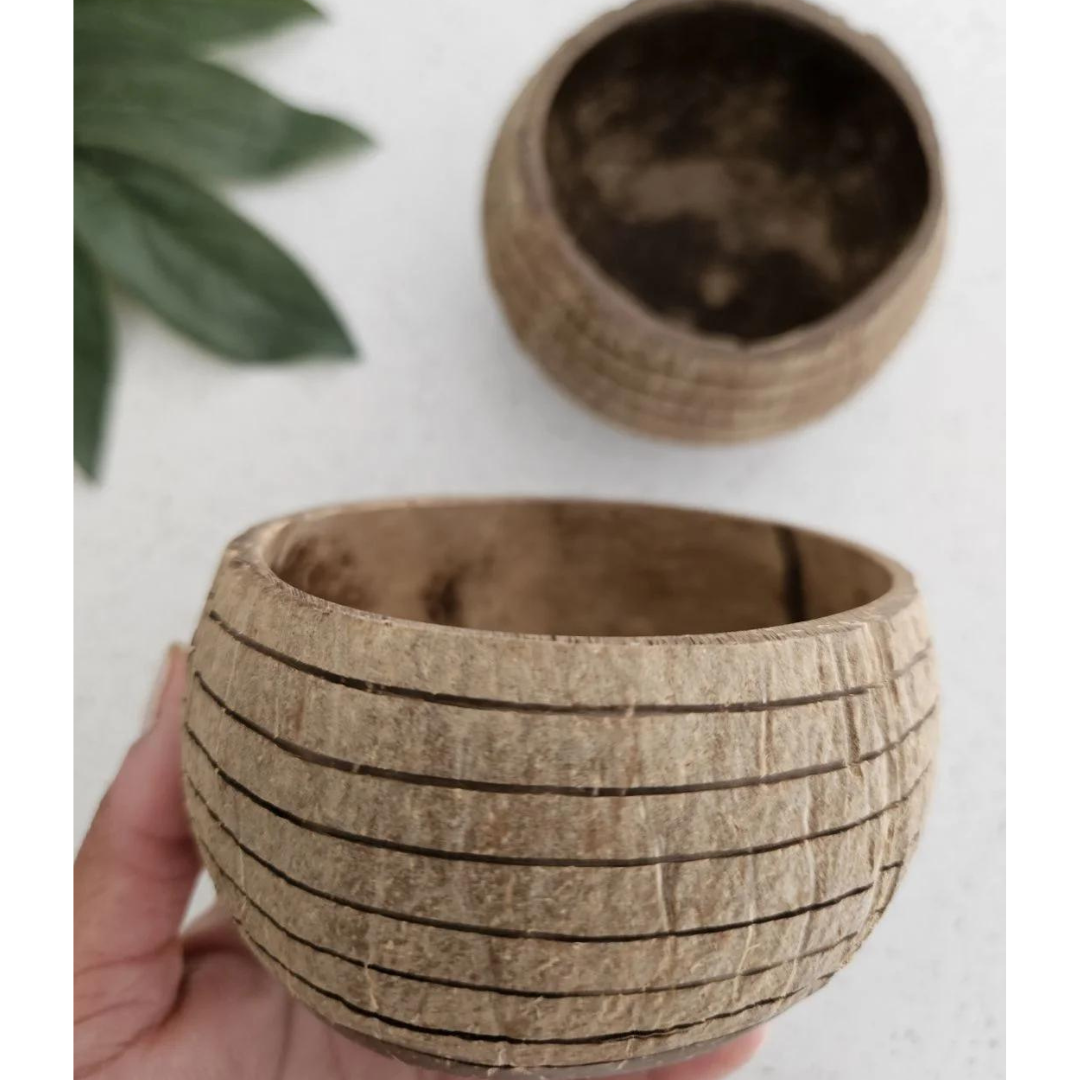 Horizon Pattern Coconut Bowl