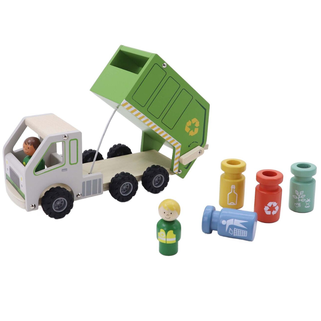 Wooden Recycling Garbage Truck