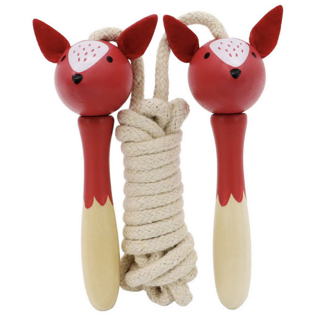 Wooden Skipping Rope - Jungle Animal Set of 4