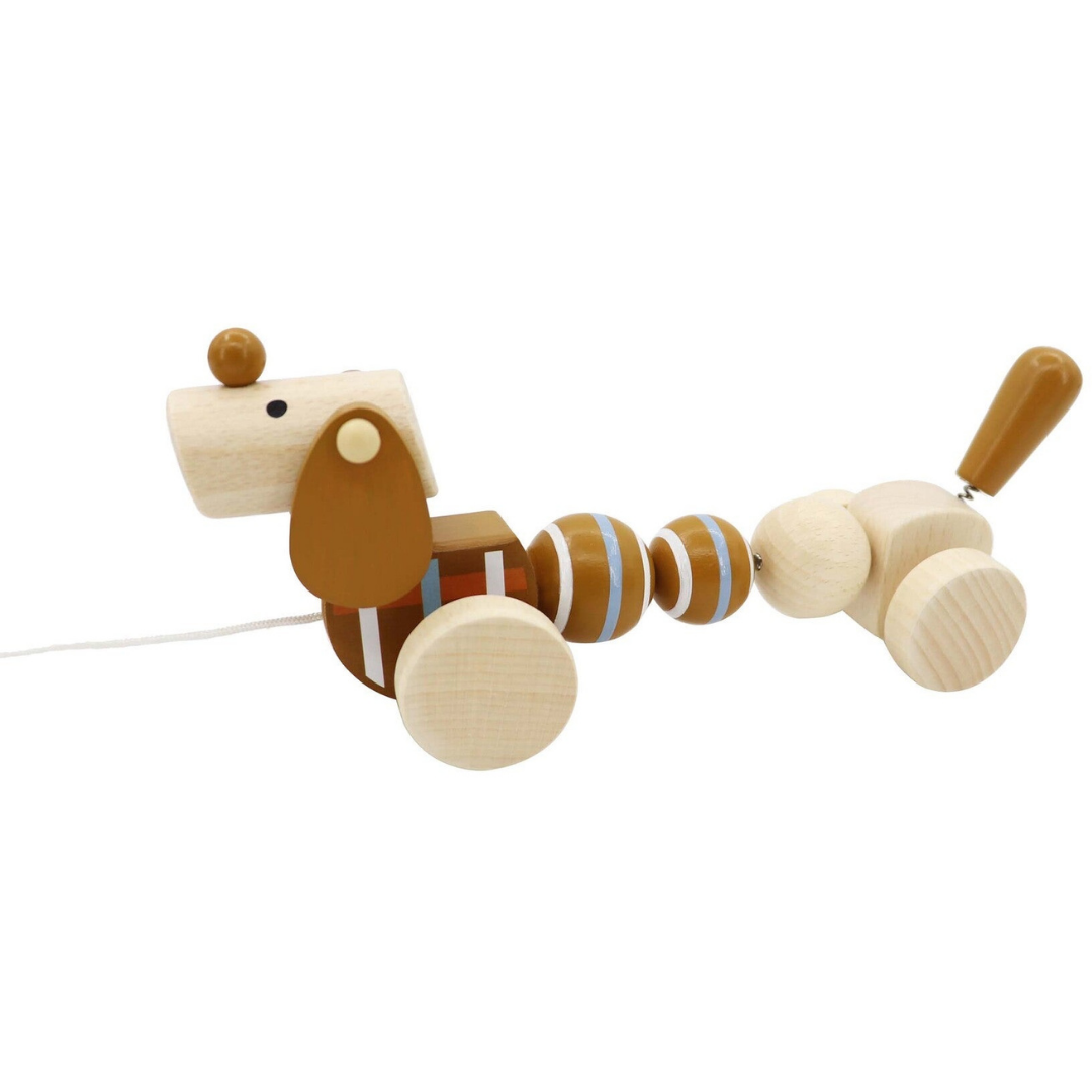 Pull Along Wooden Sausage Dog