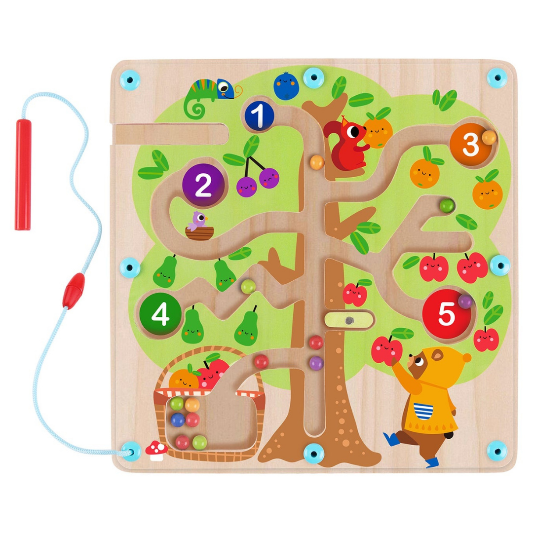 Magnetic Counting Fruit Ball Maze Tree