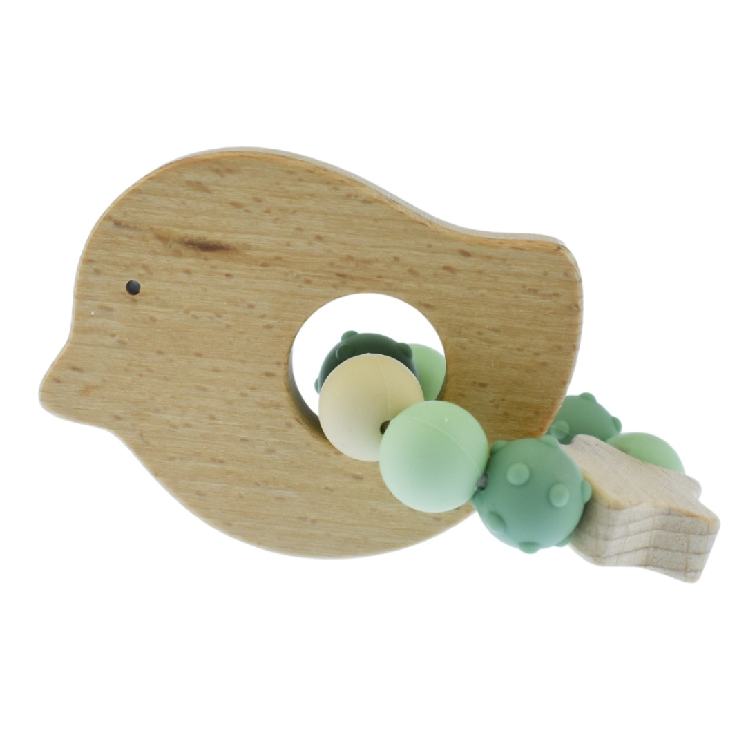 Silicone Bead Bird Teether
