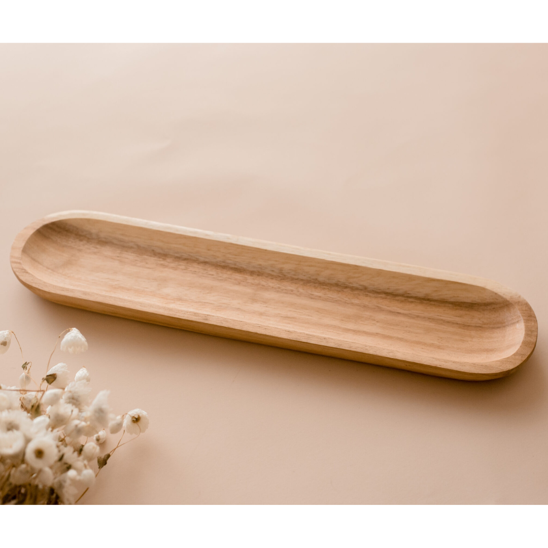 Long Wooden Tray