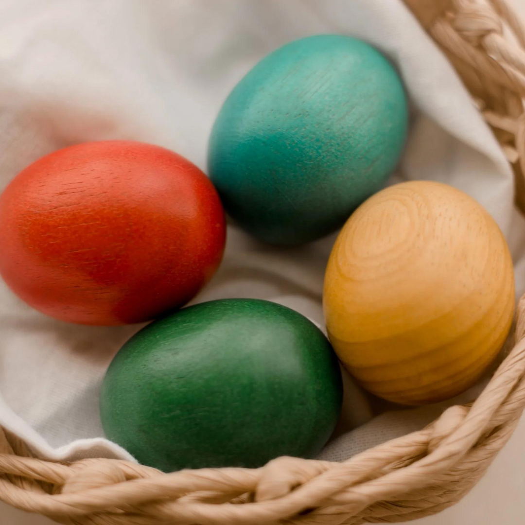 Jumbo Rainbow Wooden Eggs