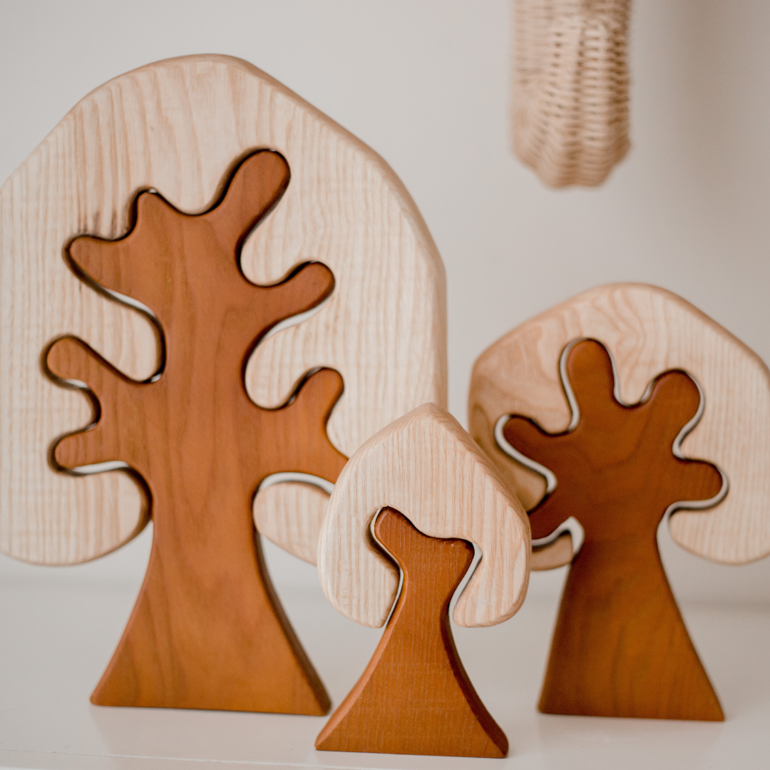 2-Tone Wooden Trees