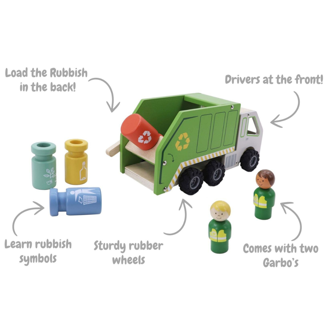 Wooden Recycling Garbage Truck