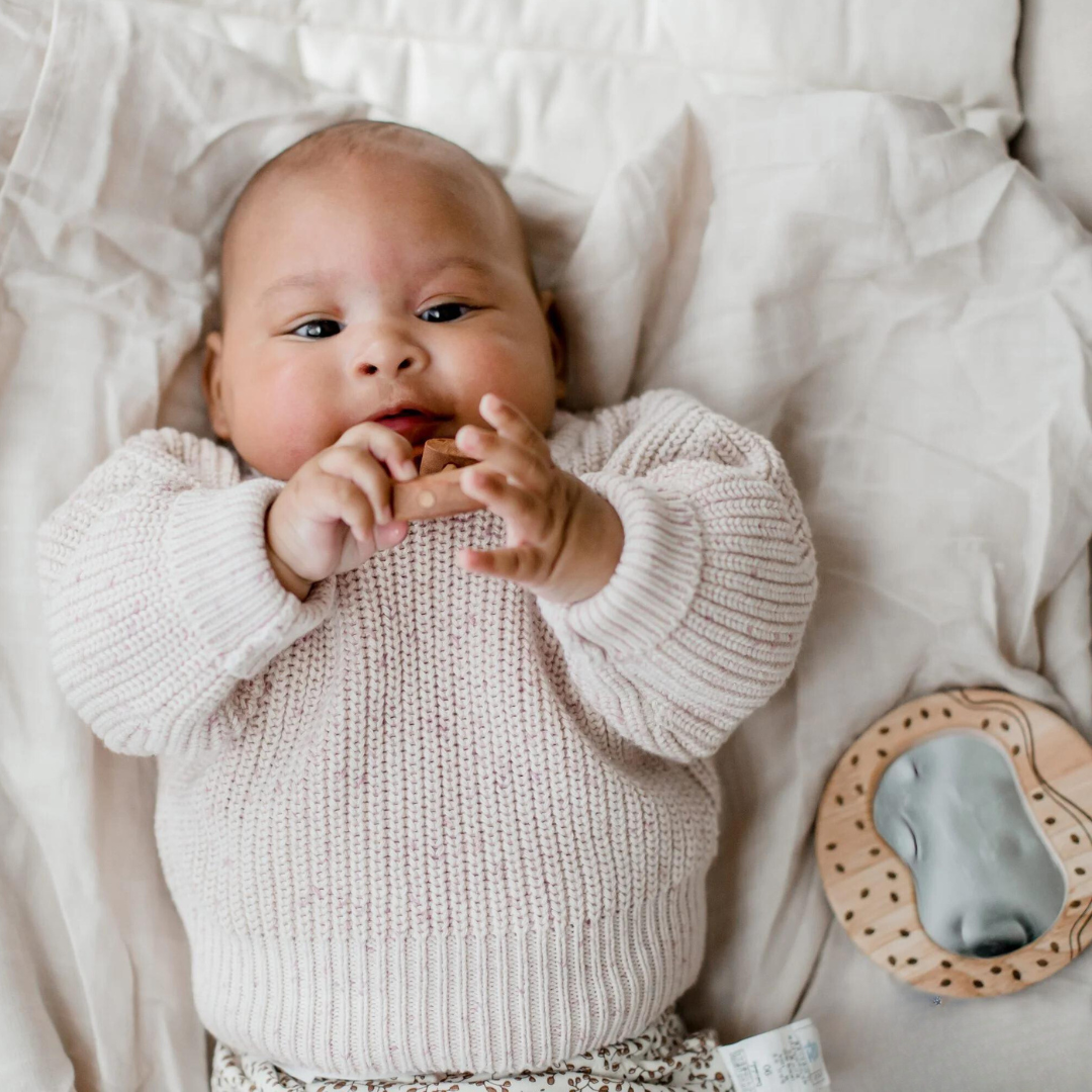 Candy Rattle and Baby Mirror Set