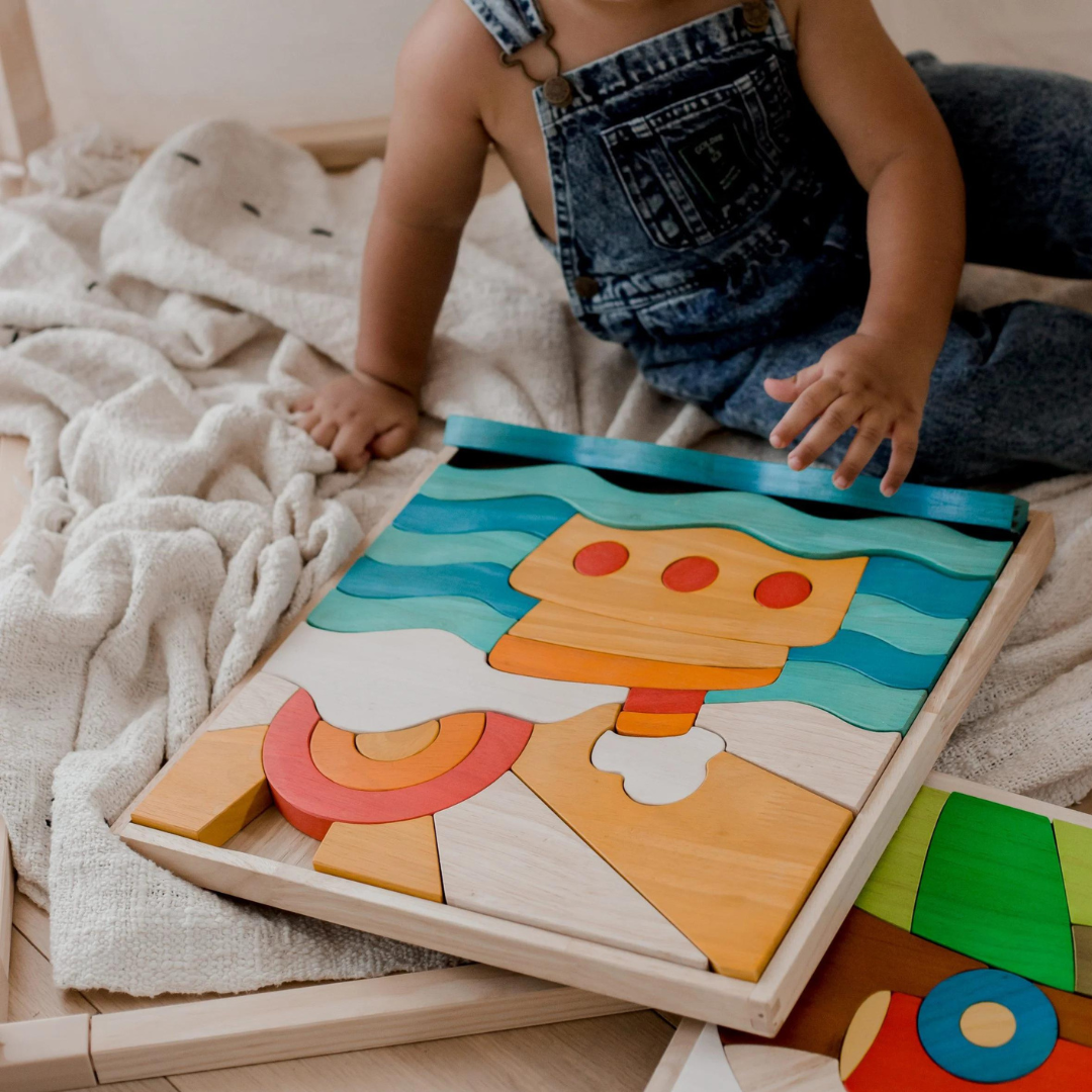 Ocean & Ship Puzzle Play Set