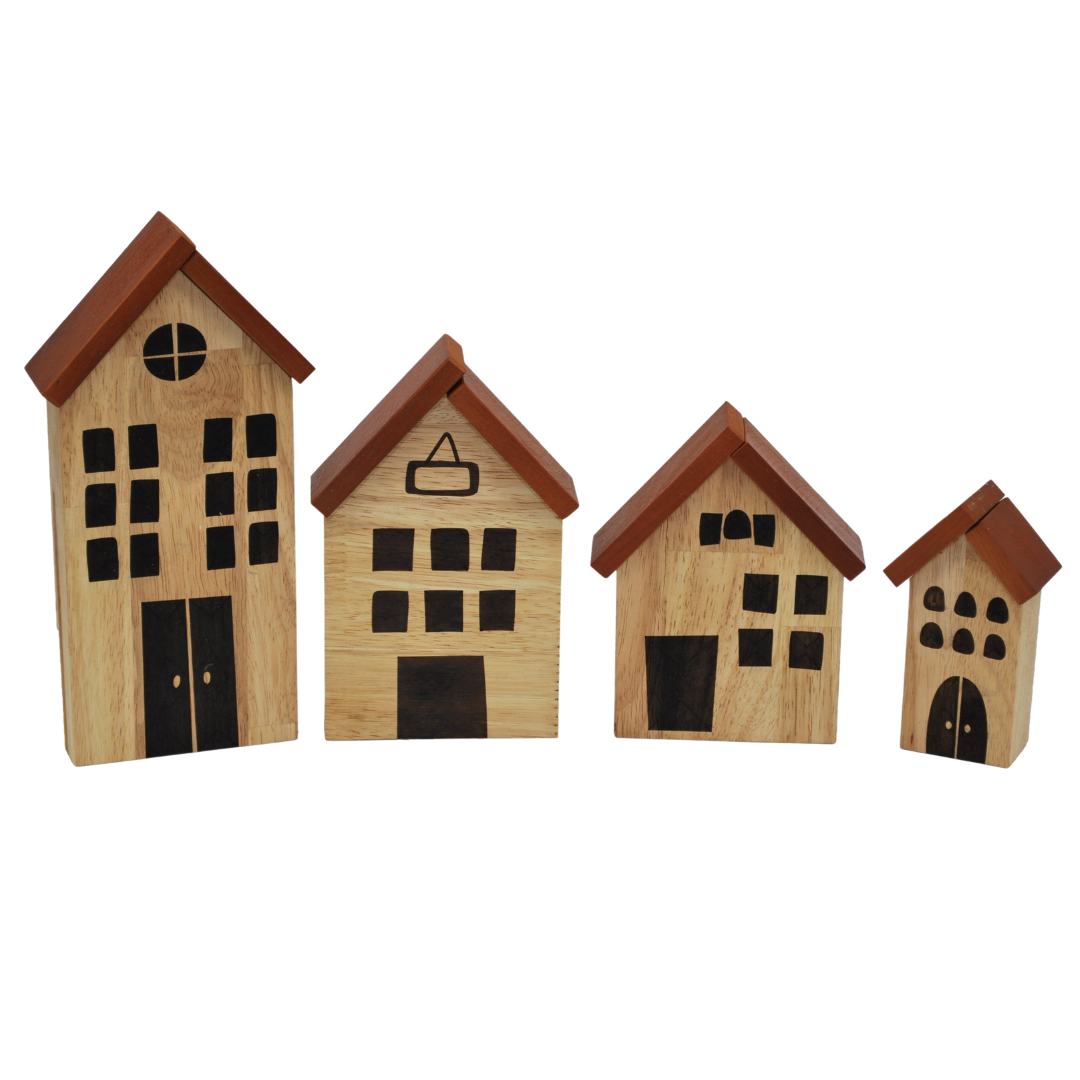 Natural Playhouse set of 4