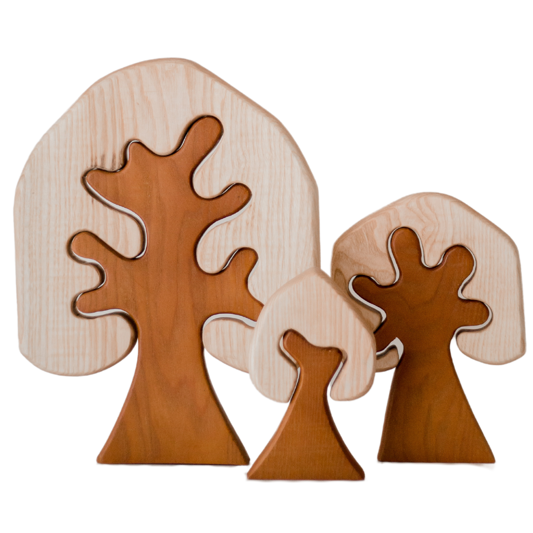 2-Tone Wooden Trees