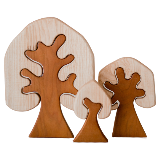 2-Tone Wooden Trees