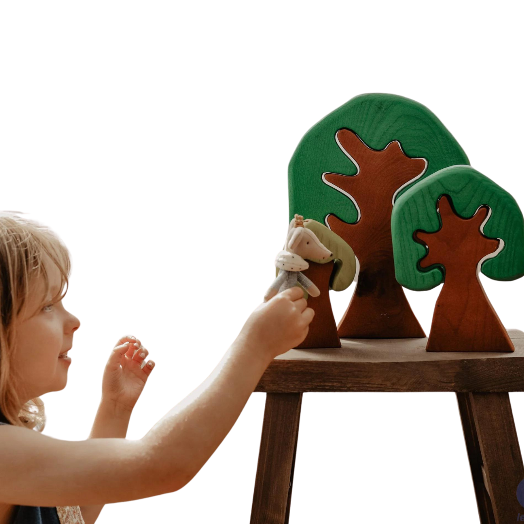 Coloured Wooden Trees