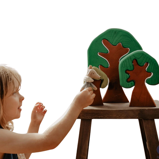 Coloured Wooden Trees