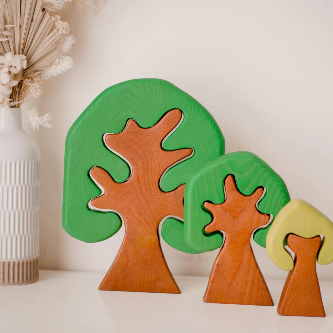 Coloured Wooden Trees