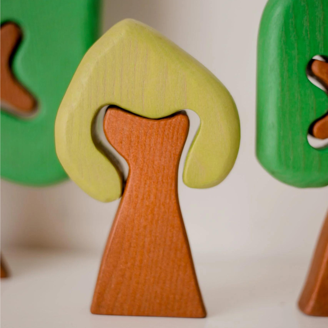 Coloured Wooden Trees