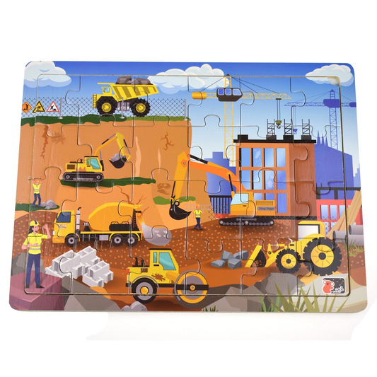 Construction Site Jigsaw Puzzle 24pcs