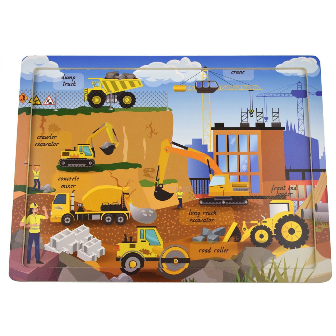 Construction Site Jigsaw Puzzle 24pcs