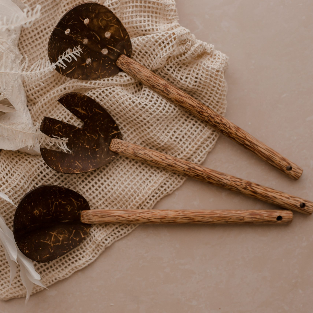 Coconut Spoon and Fork Set