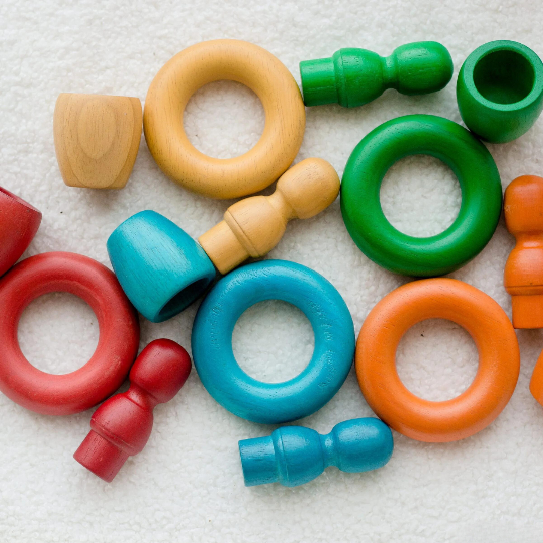 Rainbow People Cups and Rings