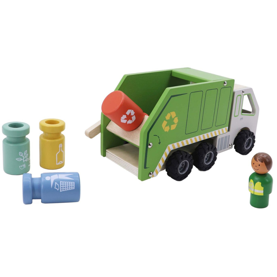 Wooden Recycling Garbage Truck