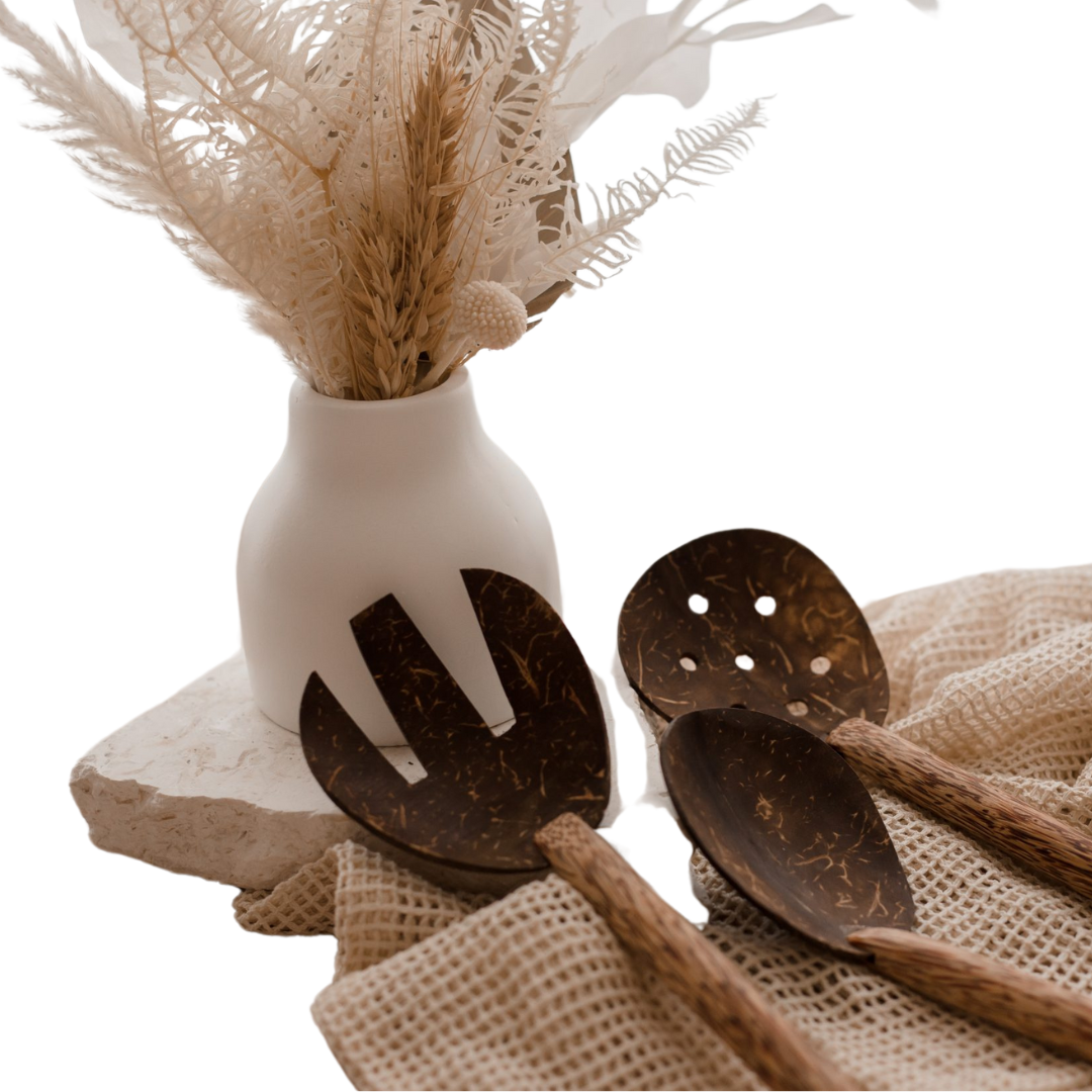 Coconut Spoon and Fork Set