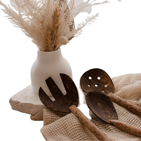 Coconut Spoon and Fork Set