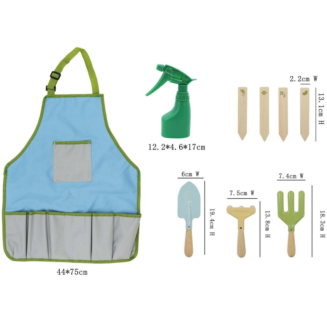 Kids Garden Tool Set with Apron