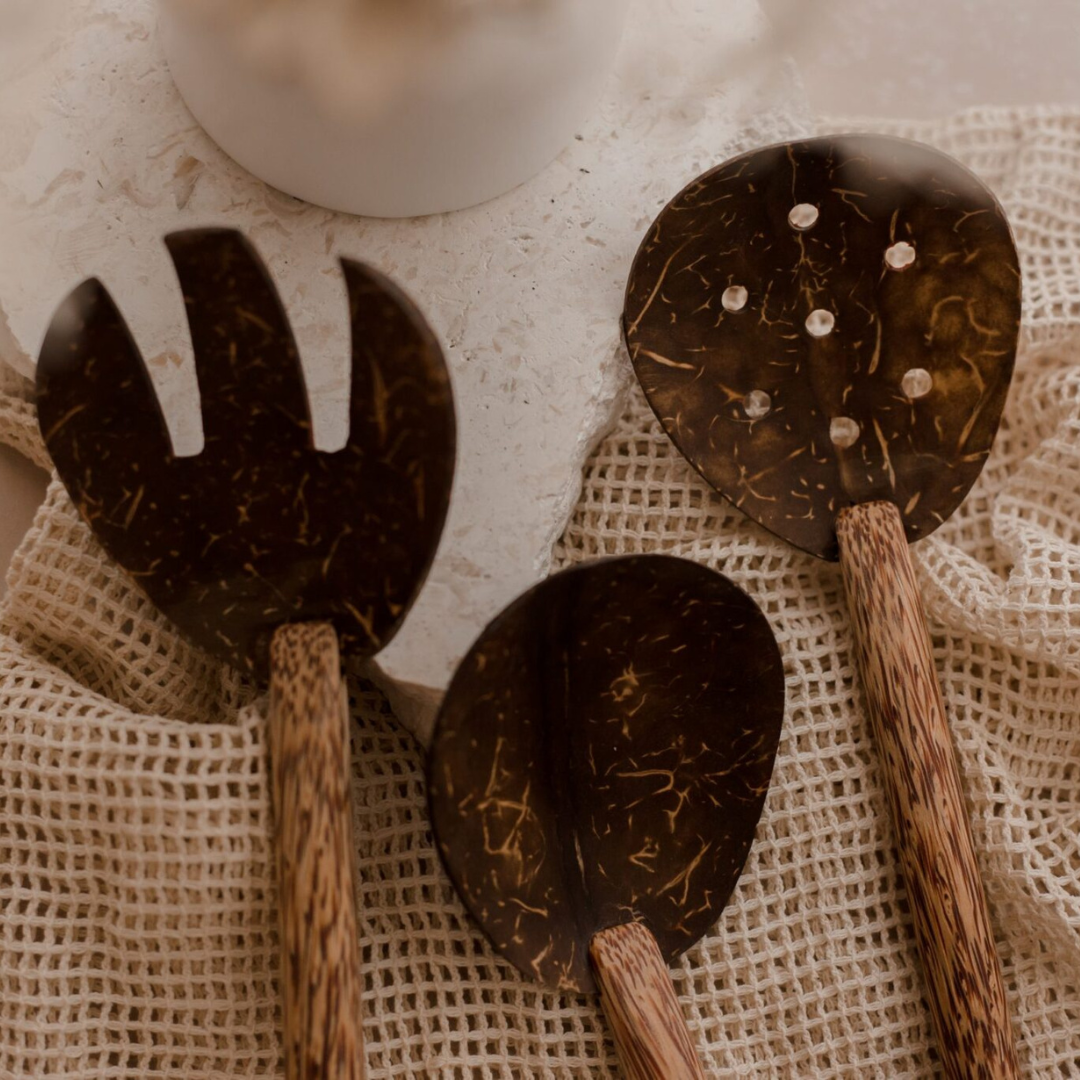 Coconut Spoon and Fork Set