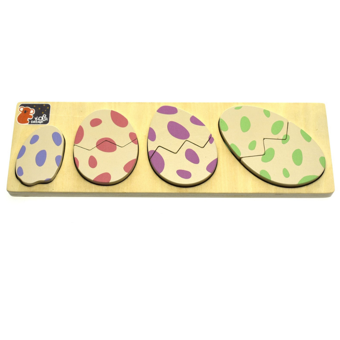 Dinosaur Eggs With Facts 2 Layers Puzzle Board