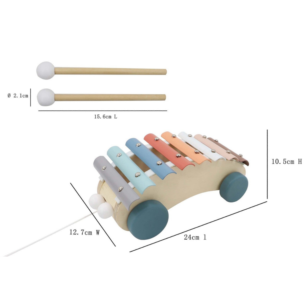 Pull Along Xylophone Car