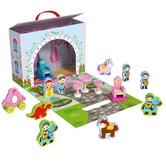 Princess Wooden Story Box Travel Set