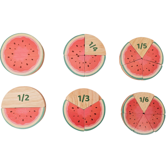 Watermelon Fraction Set