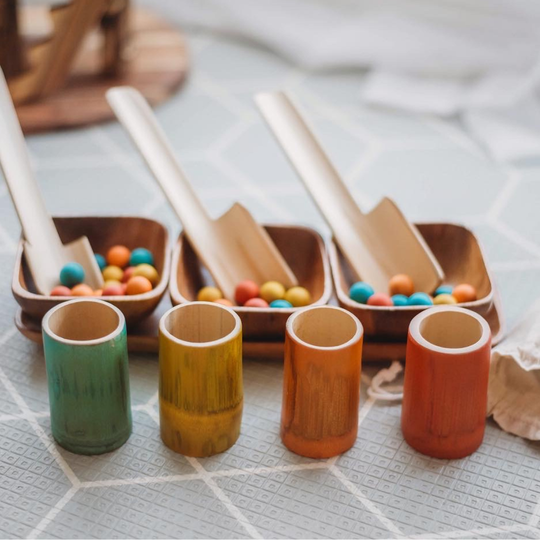 Montessori Bamboo Scoop & Sort Kit