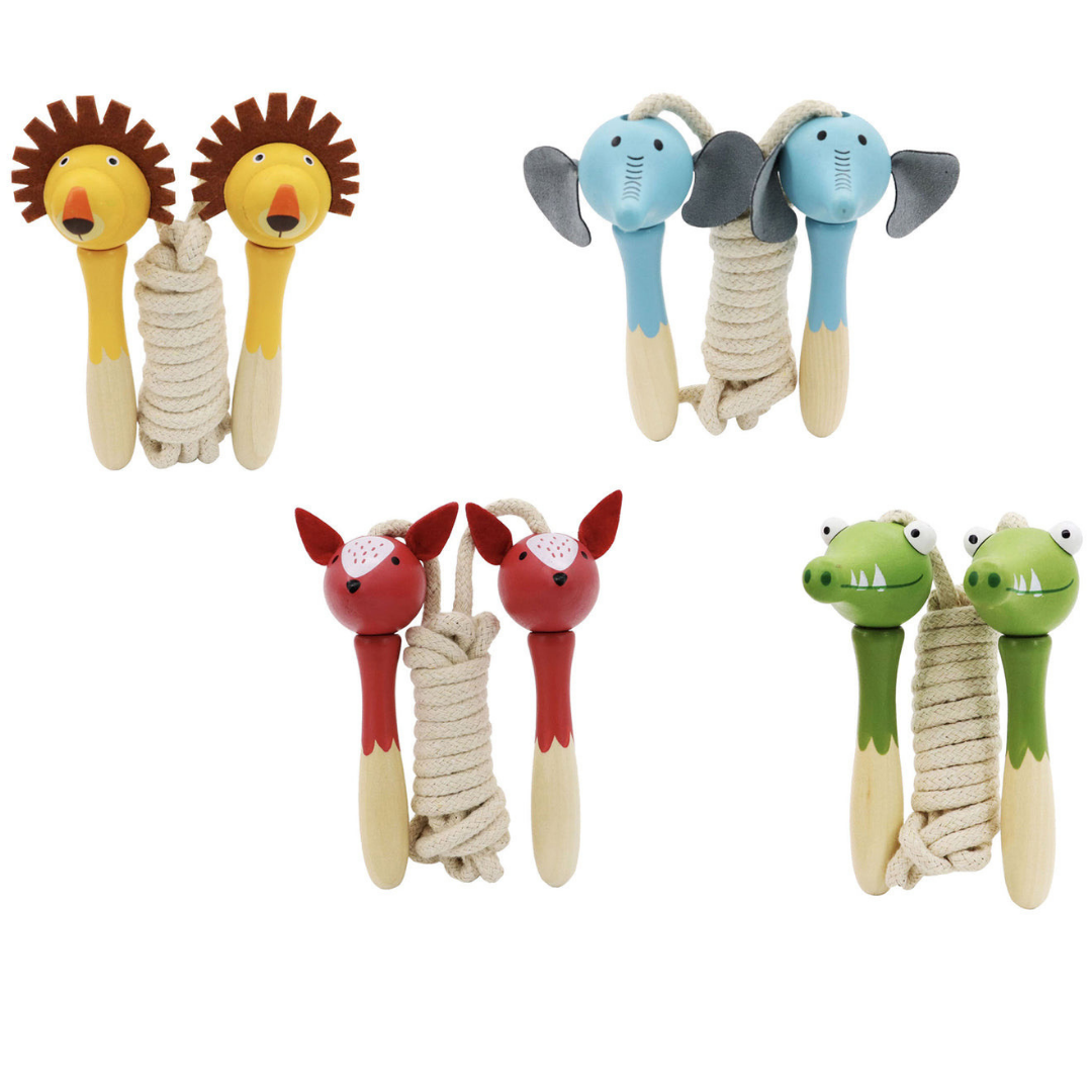 Wooden Skipping Rope - Jungle Animal Set of 4