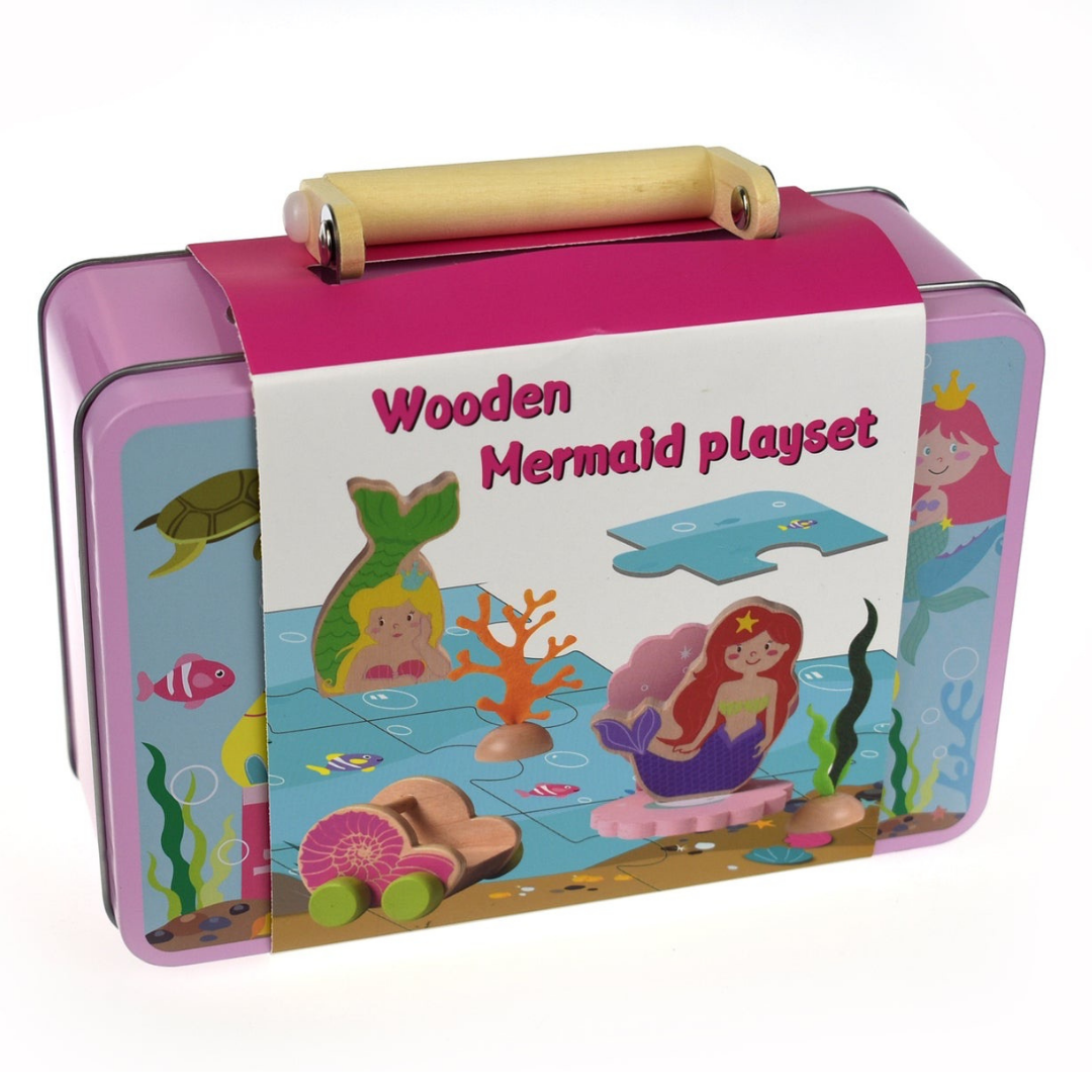 Mermaid Playset in Tin Case