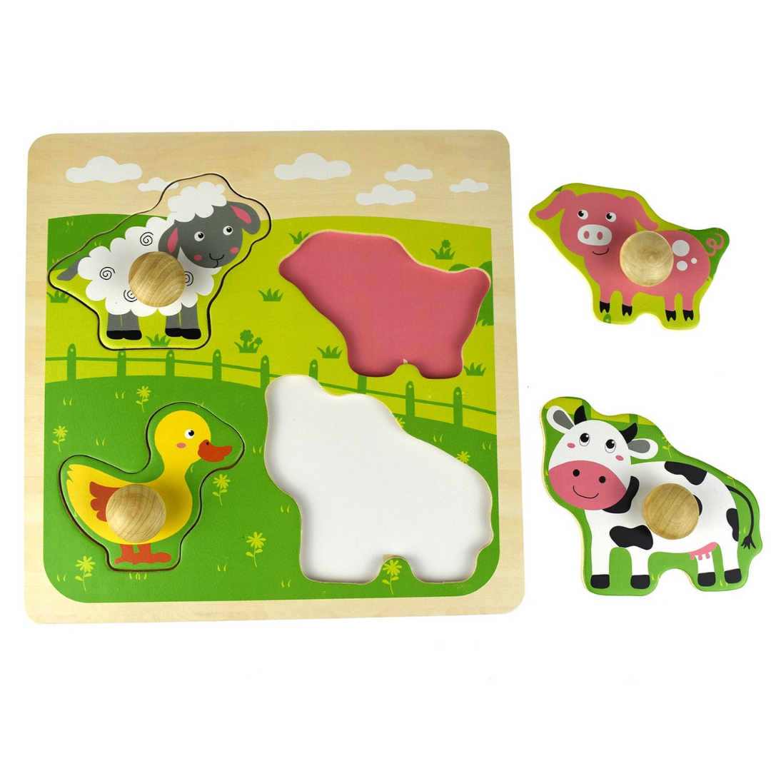 Farm Animal Large Peg Puzzle