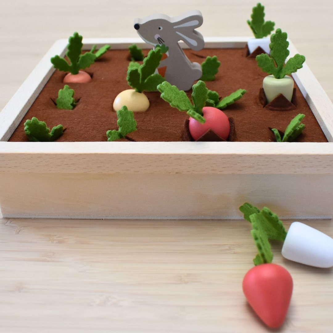 Wooden Radish Farm Memory Game