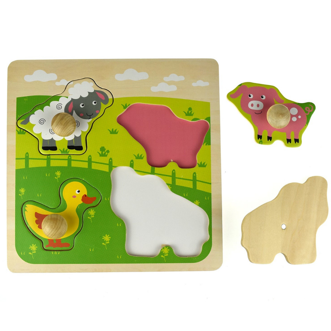 Farm Animal Large Peg Puzzle