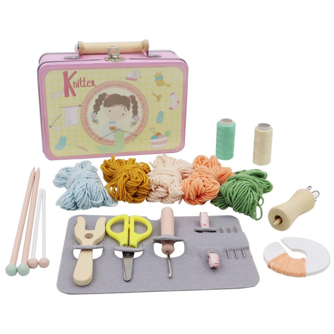 Knitting Kit in Tin Case