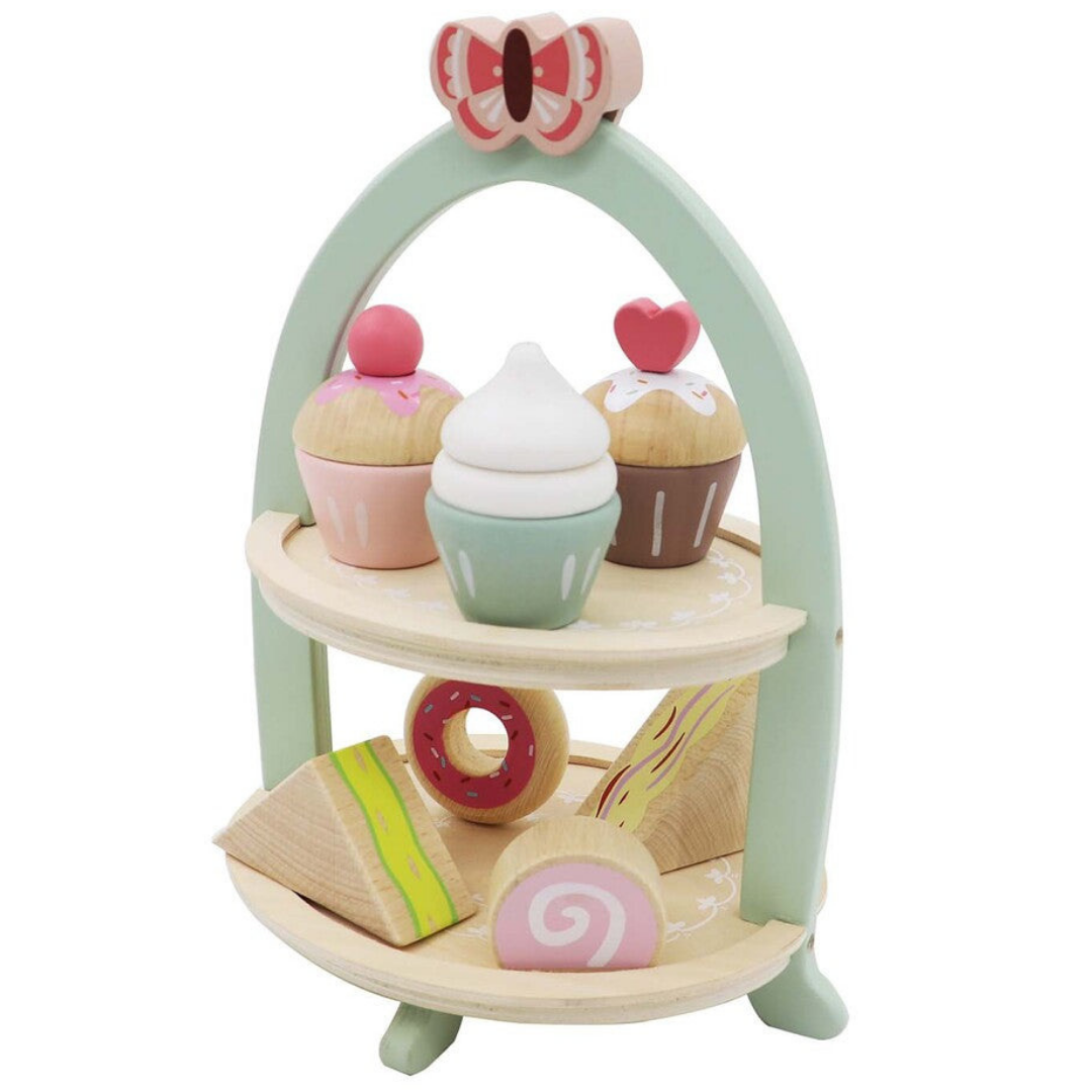 Wooden High Tea Stand Playset