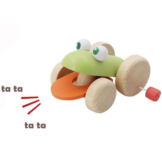 Eco Play Push Along Croaking Frog