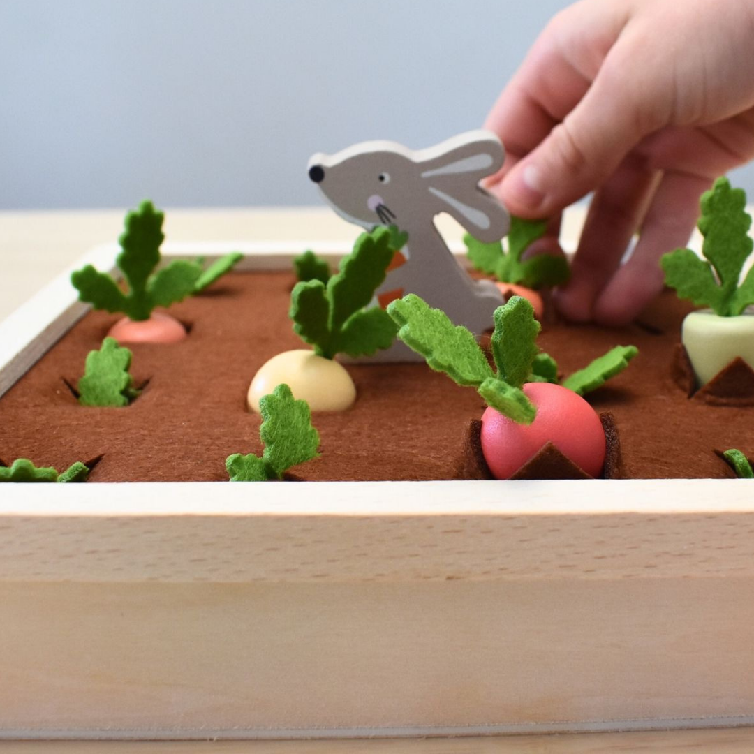 Wooden Radish Farm Memory Game