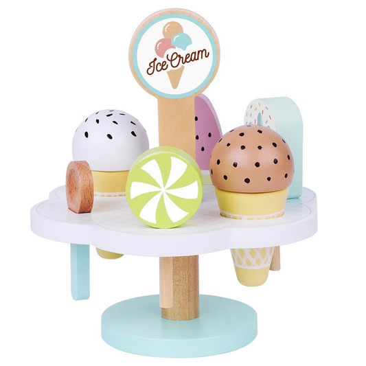 Wooden Ice-Cream Set