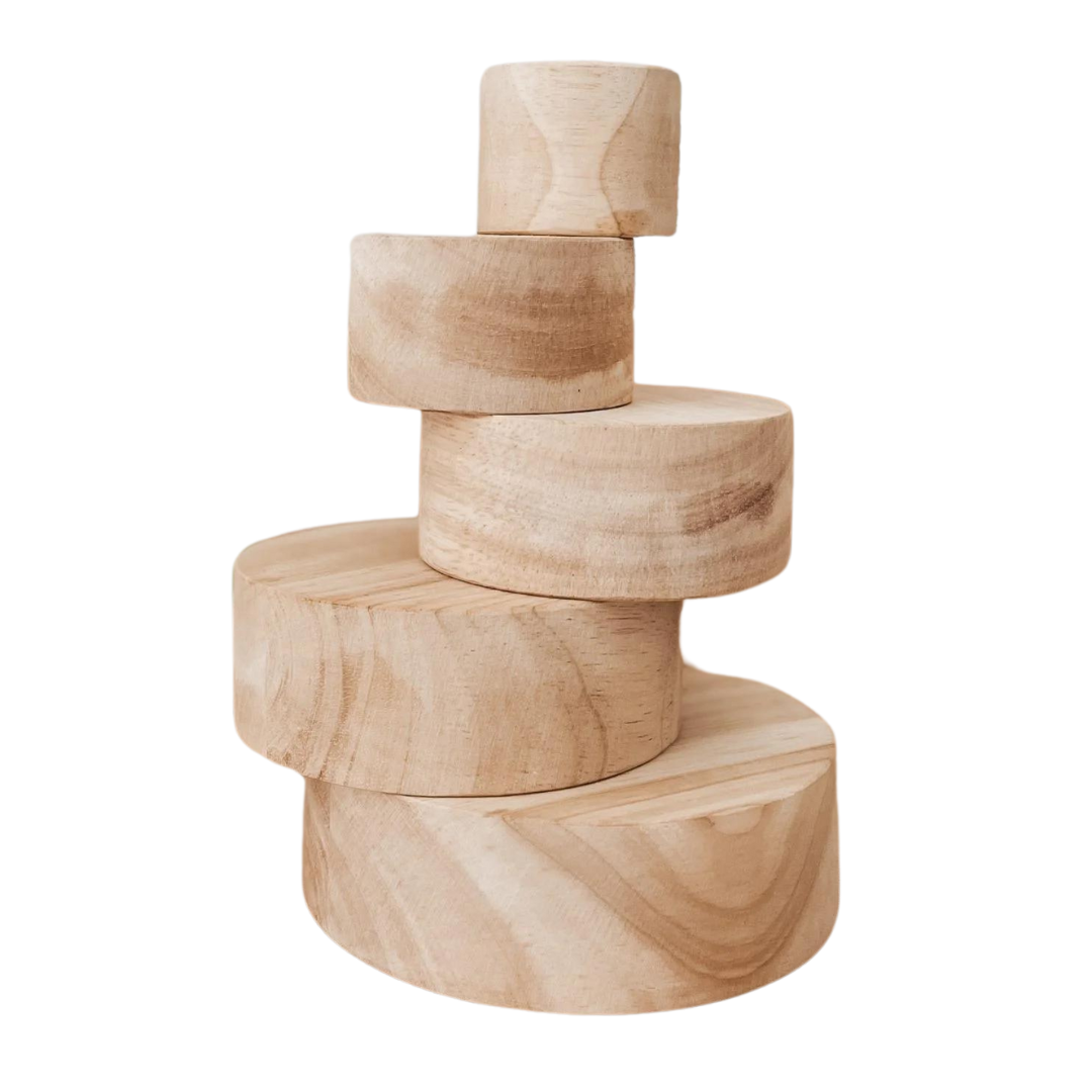 Natural Stacking Bowls – Playful Eco